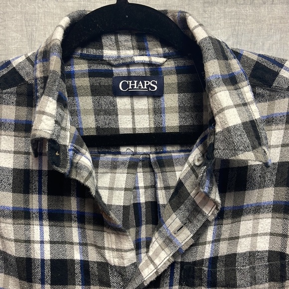 Chaps plaid button down flannel - Picture 2 of 9